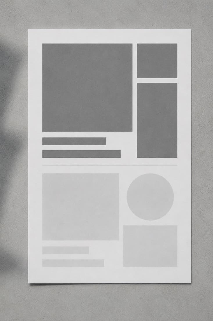 Layout base 05: an unwritten page skeleton