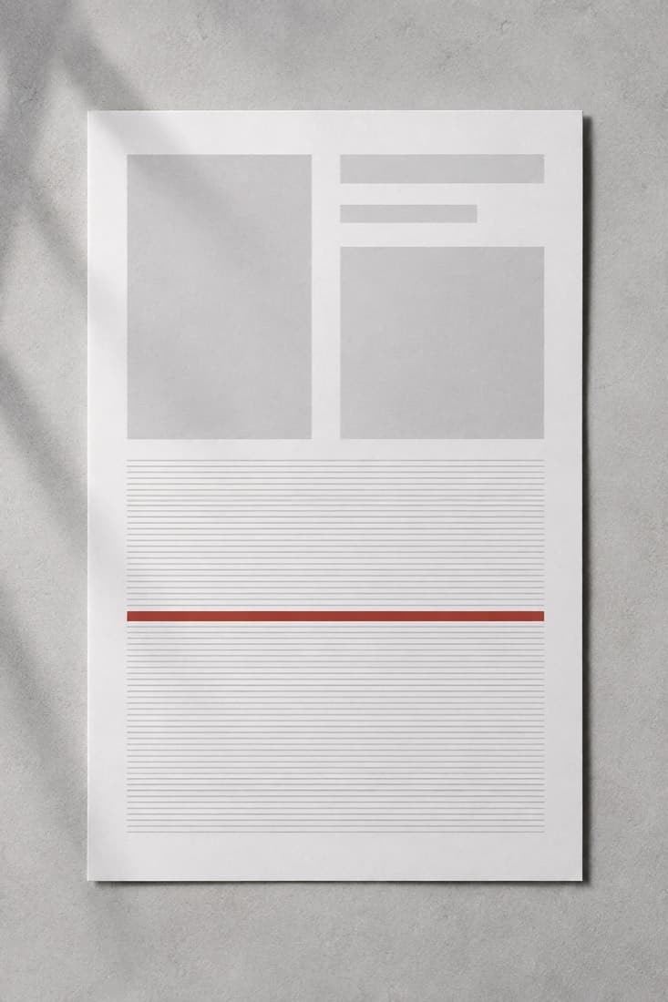 Layout base 07: an unwritten page skeleton